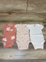Carter's 3pk Bodysuit Set Pink sz 6m