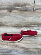 Toms Tiny Alpargata Shoes Red sz 6c