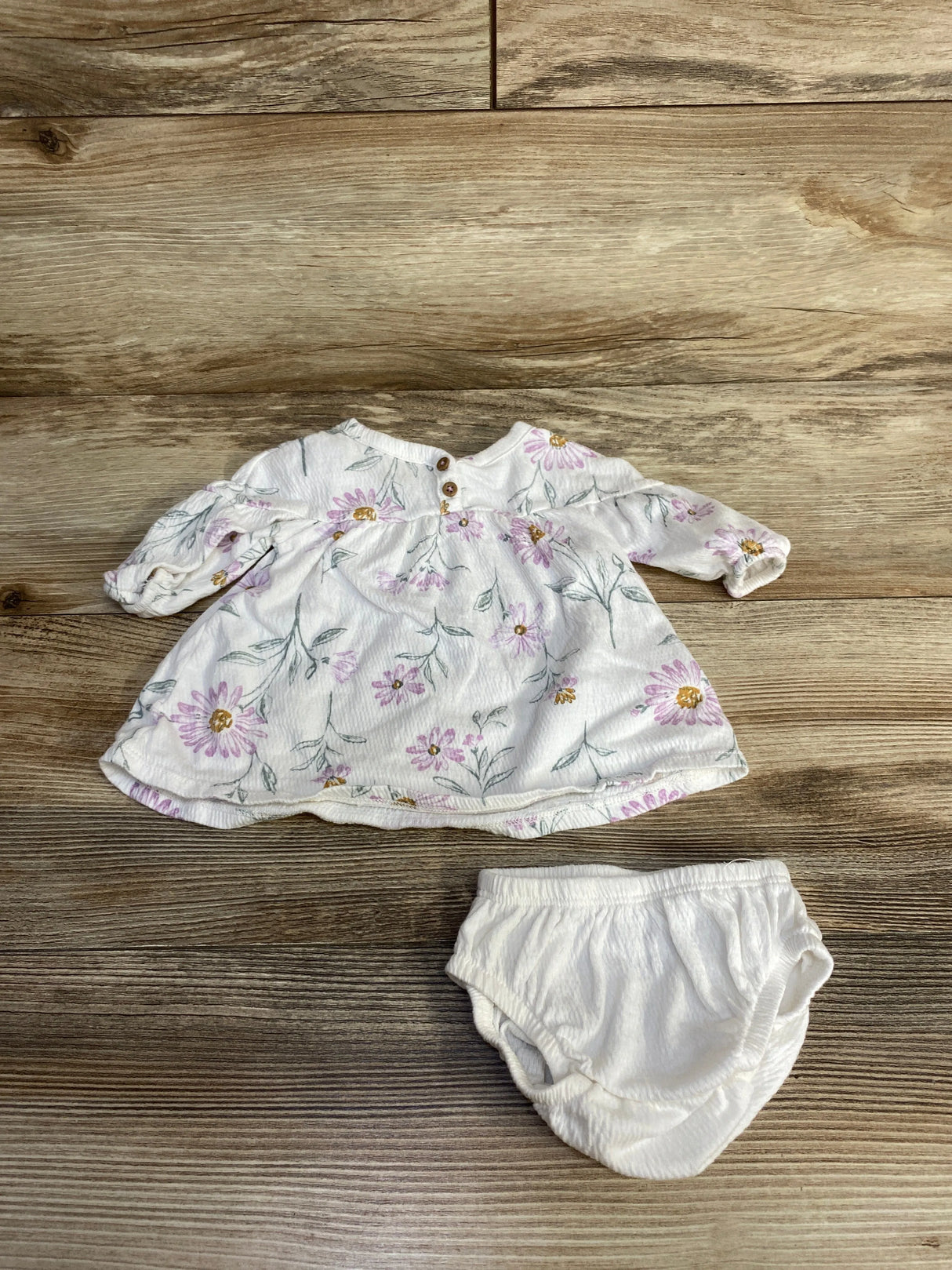 Carter's 2pc Floral Dress & Bloomers White sz Newborn
