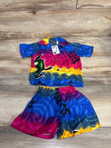 NEW Aloha Fashion 2pc Button Up Shirt & Shorts Blue sz 12m
