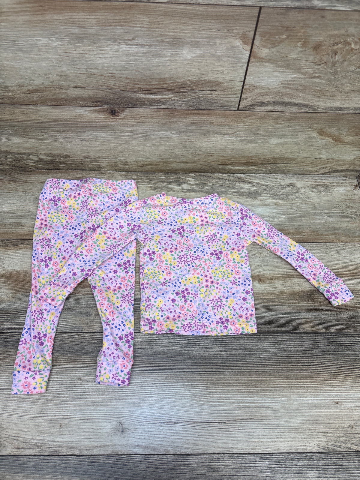 Wonder Nation 2pc Pajama Set Pink sz 18m