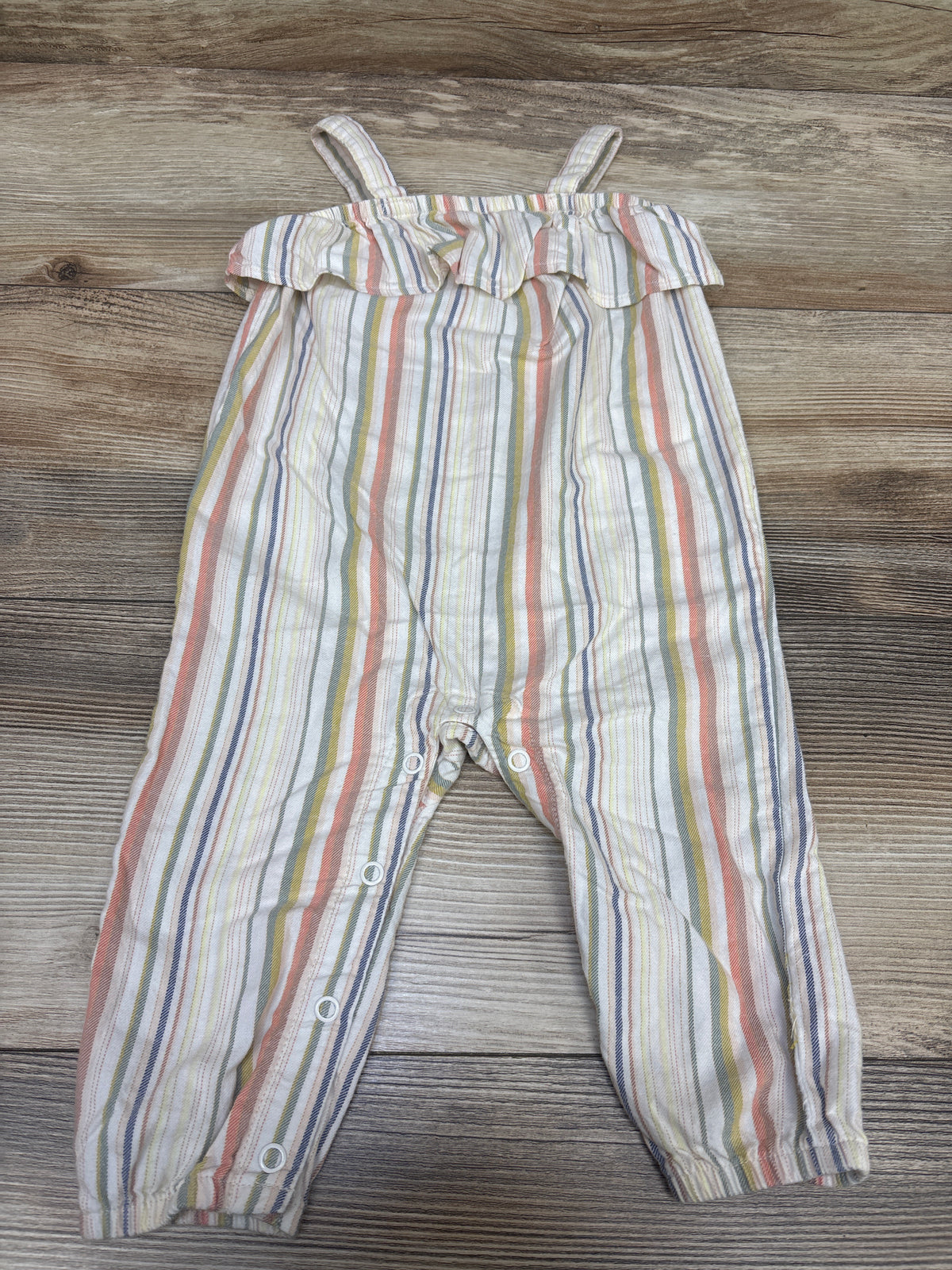 Carter's Striped Jumpsuit Ivory sz 9m