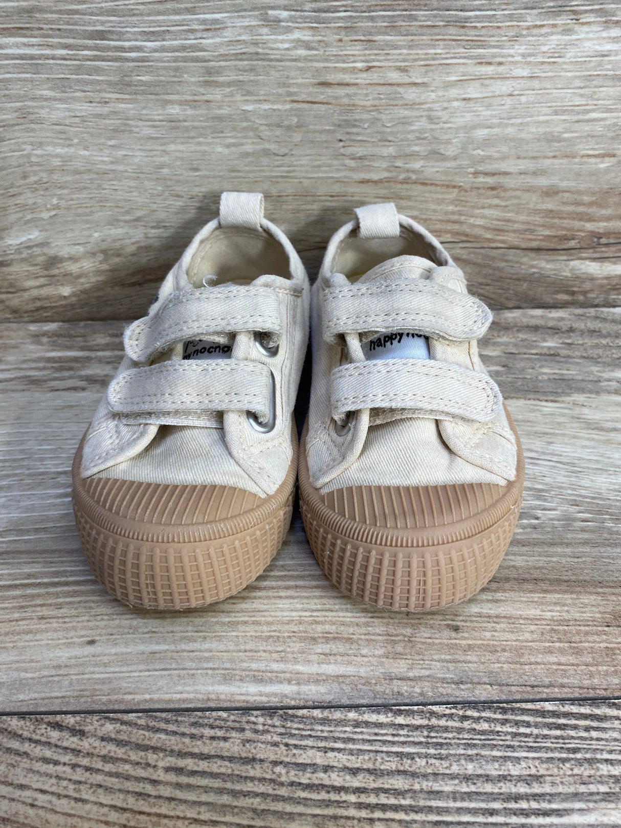 Happy NocNoc Canvas Khaki Sneakers sz 7.5c