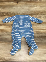 Just One You Striped Blanket Sleeper Blue sz 3m