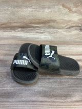Puma Cool Cat Camo Slides Green sz 11c