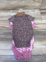 NEW DreamGro 3pk Bodysuit Set Pink sz 6-9m