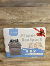 NEW LexiRoman Diaper Bag Backpack w/ Changing Station - Grey
