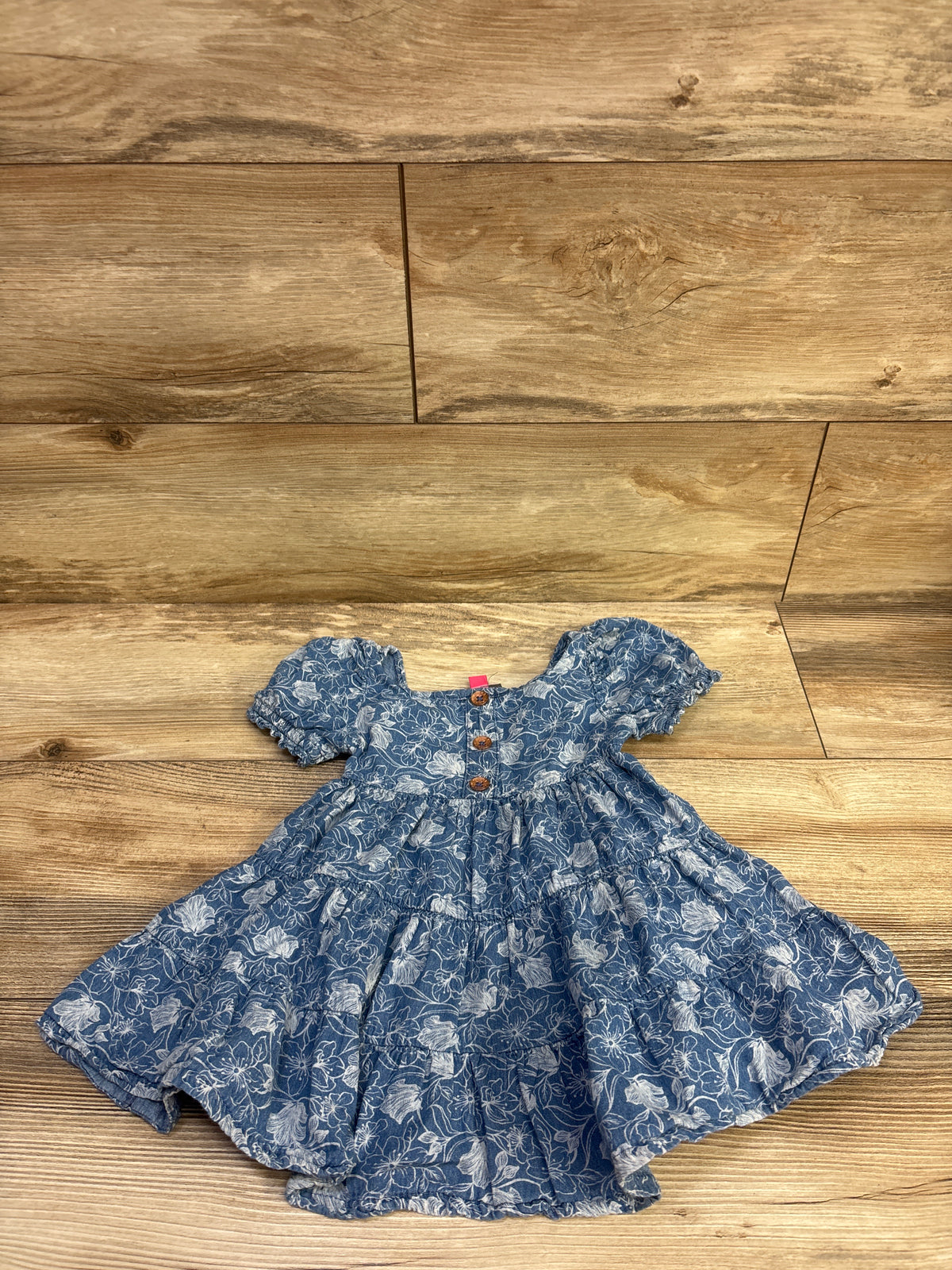 Vince Camuto Tiered Chambray Dress Blue sz 2T