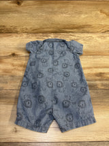 Carter's Chambray Polo Shortie Romper Blue sz 9m