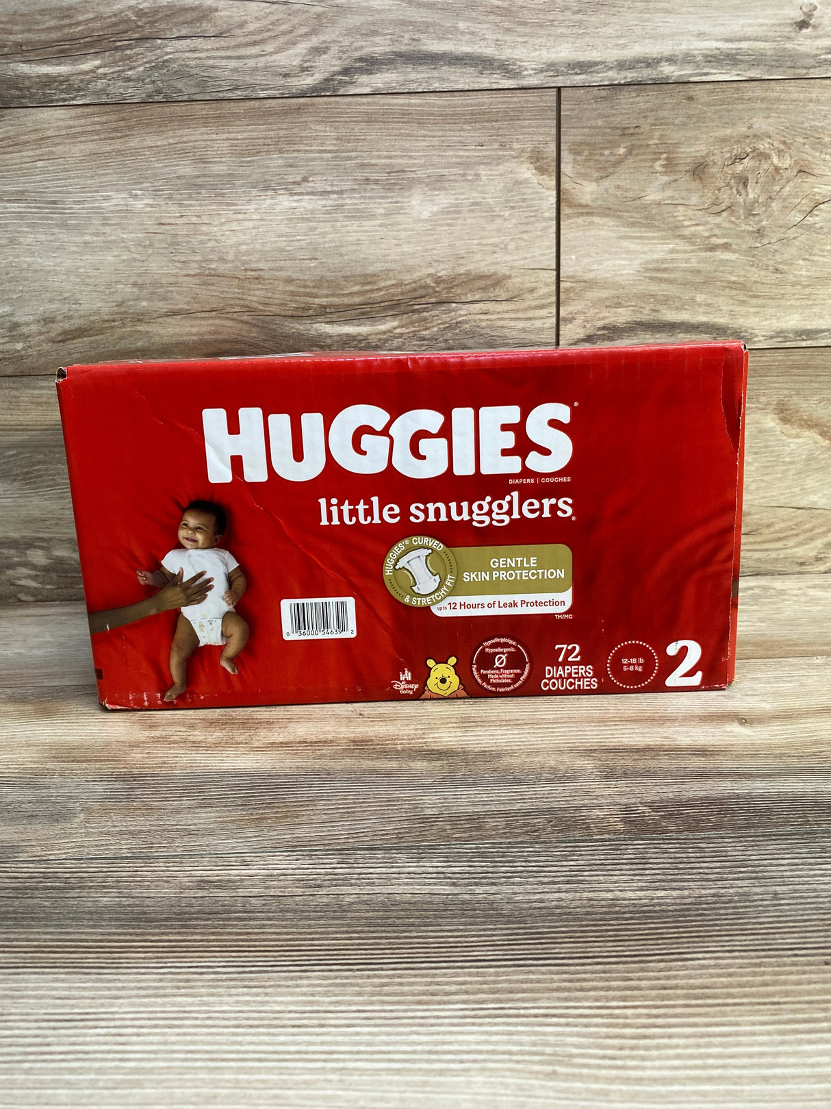 NEW Huggies Little Snugglers Baby Diapers 72ct. Size 2