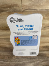 Baby Einstein Scan, watch and listen interactive kids book with QR codes for farm animal videos