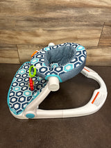 Fisher Price Sit-Me-Up Floor Seat in Blue Honeycomb