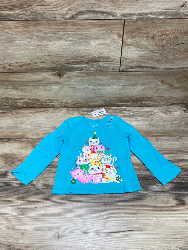 NEW Children's Place Cat Tree Shirt Blue sz 18-24m - Me n Mommy To Be