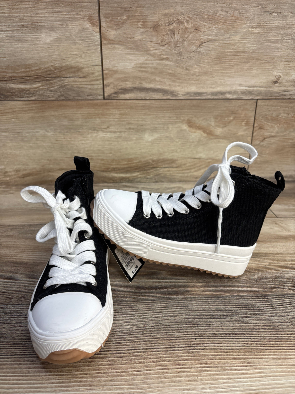 NEW Art Class Platform Canvas High-Top Sneakers Black sz 13c
