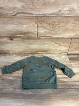 Carter's Truck Print Pull Over Sweatshirt Green sz 18m
