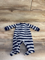 Just One You Striped Blanket Sleeper Grey sz Newborn