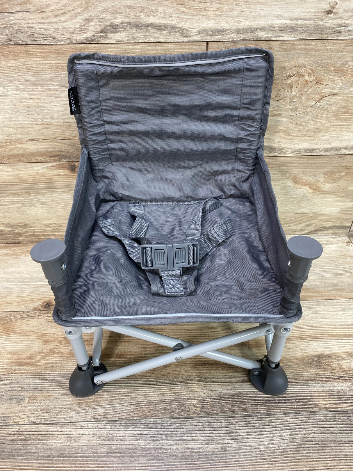 Summer Infant Pop 'N Sit Portable Infant Booster Seat in Sport Grey