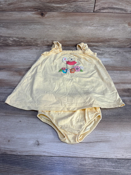 Disney Baby 2pc Winnie The Pooh Dress & Bloomers Yellow sz 18m - Me n Mommy To Be