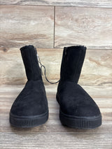 NEW Cat & Jack Arlo Faux Fur Lined Booties Black sz 1Y