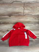 NEW Okie Dokie Cyber Red Full-Zip Hoodie sz 9m