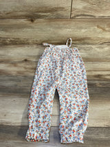 Old Navy Floral Sleeveless Pocket Jumpsuit White sz 18-24m