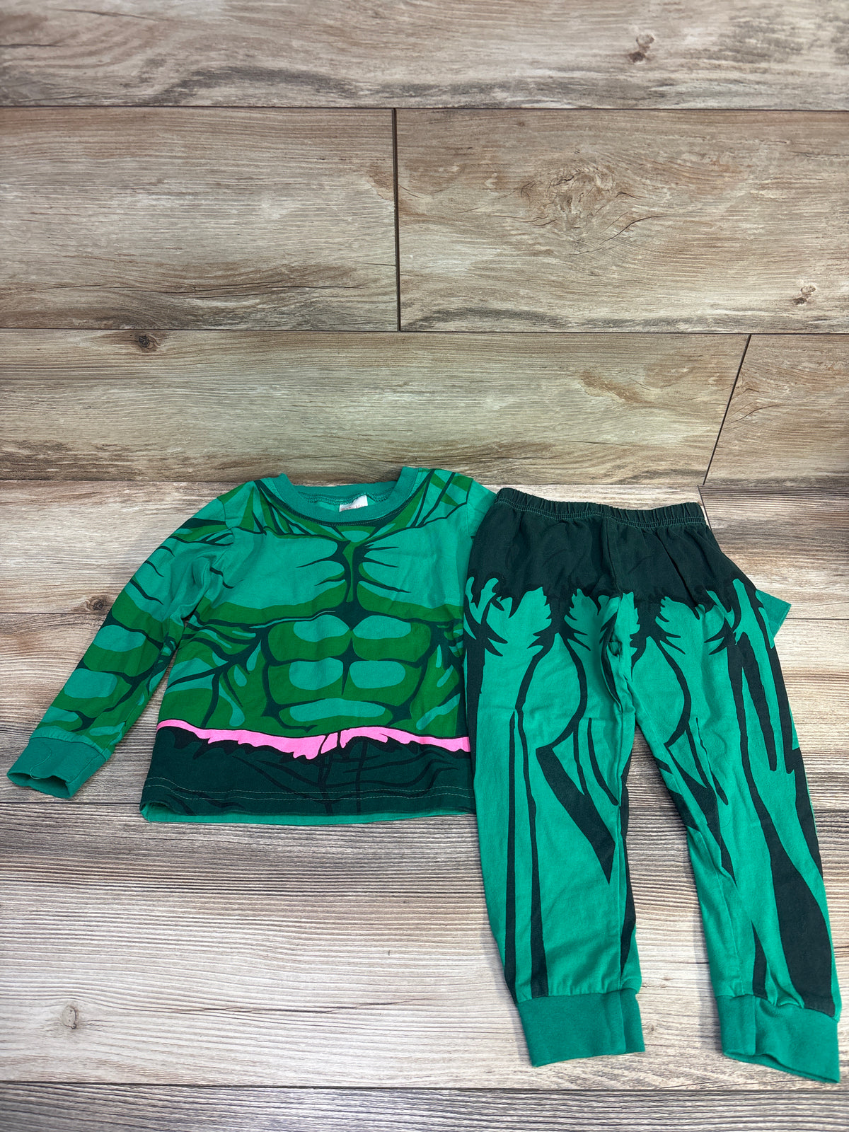 Baby Has 2pc Hulk Pajama Set Green sz 2/3T