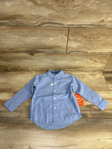 NEW Wonder Nation Button Up High Low Shirt Blue sz 2T