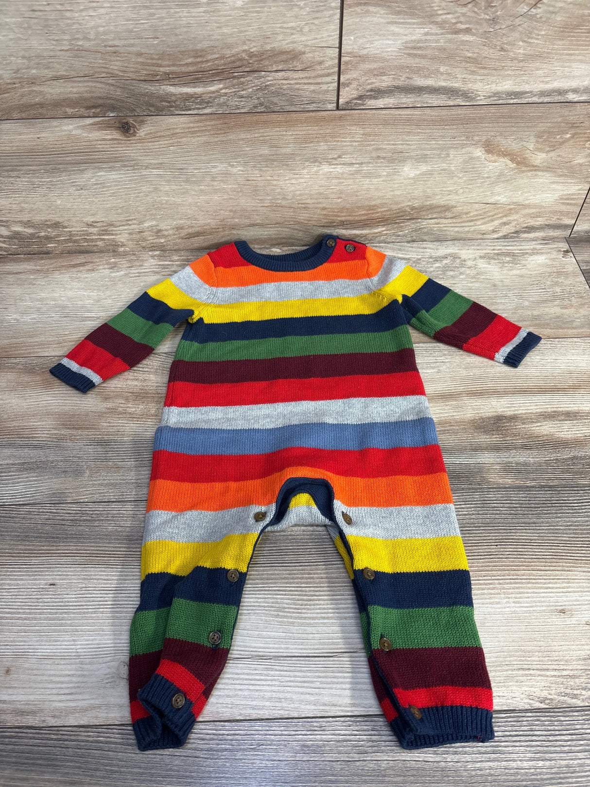 Baby Gap Rainbow Knitted Coverall Coverall sz 6-12m