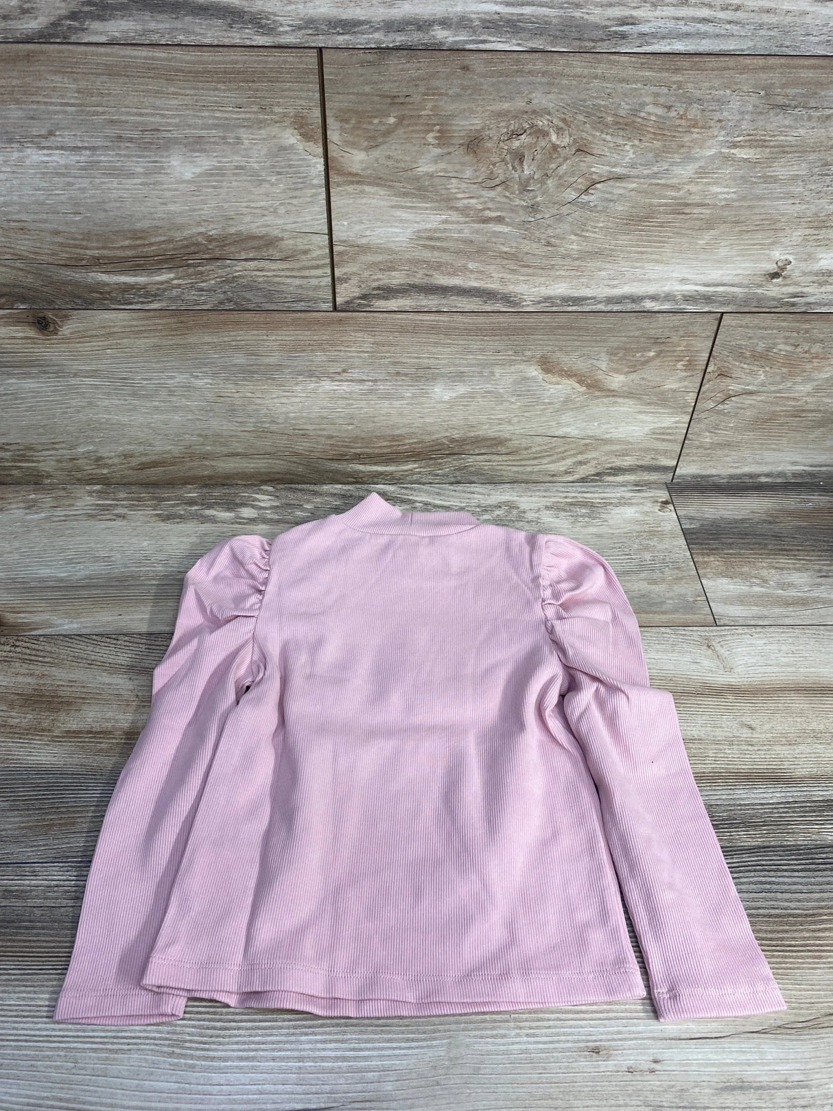 NEW Baby Gap Solid Puff Sleeve Rib Shirt Pink sz 4T