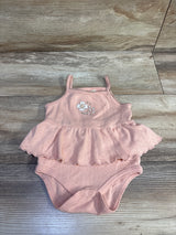Rabbit + Bear Organic Pointelle Skirted Bodysuit Pink sz 6-9m