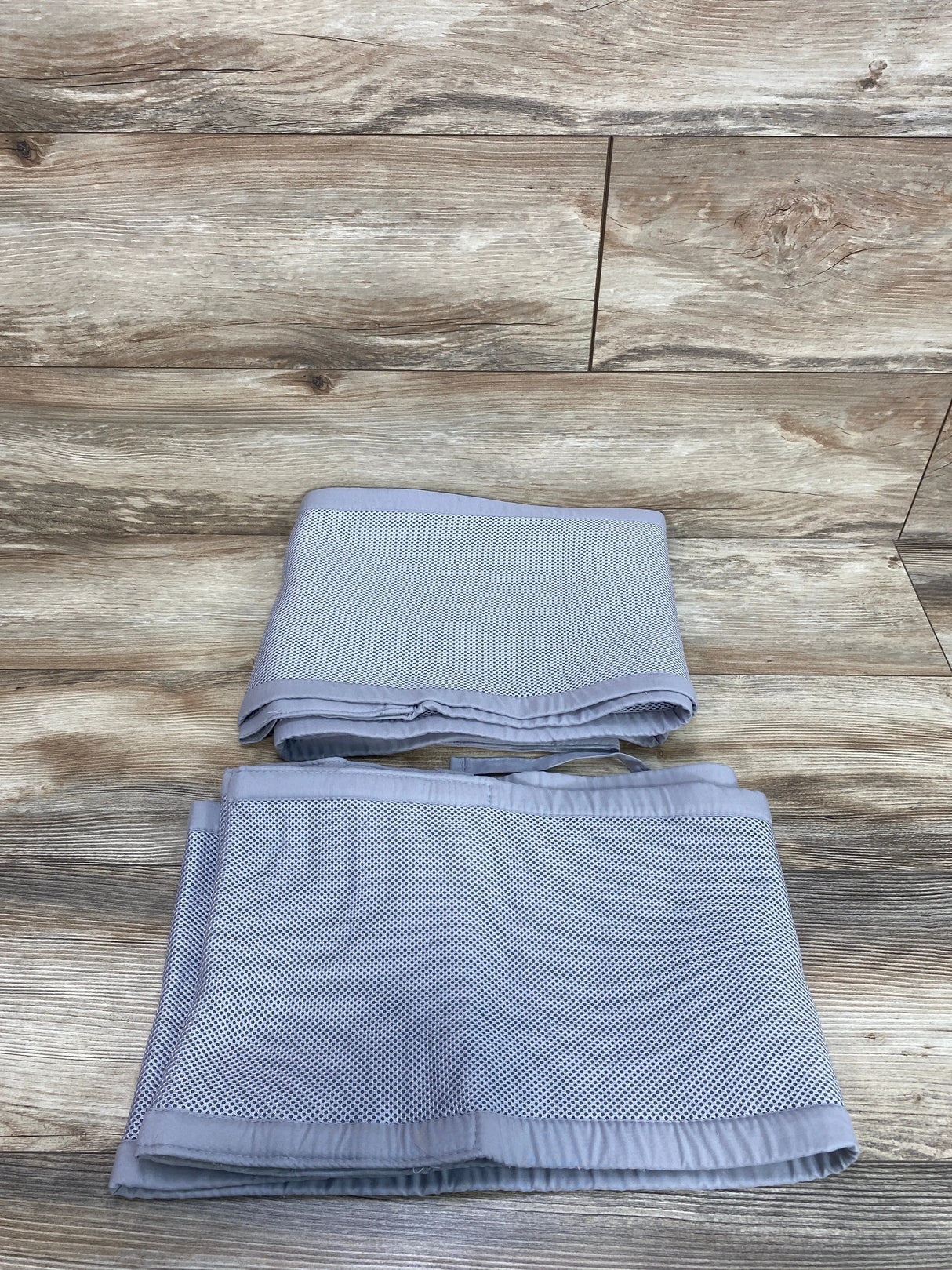 Breathable Baby 2pc Mesh Crib Liner Grey