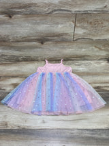 Rainbow Tulle Dress Pink sz 2T