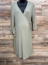 Caden Lane Bamboo Knit Maternity Robe in Moss Small-Large