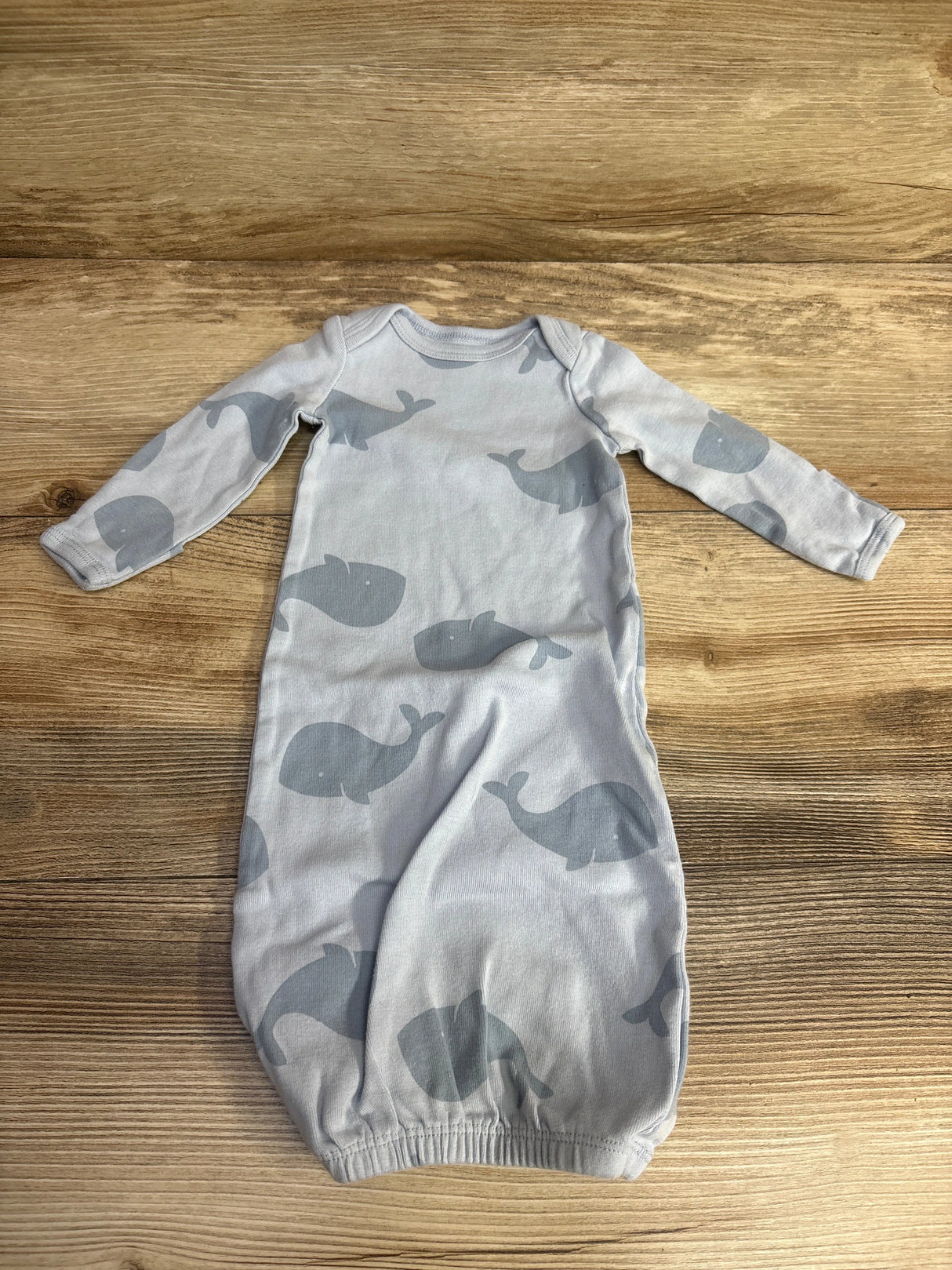 Simple Joys Whale Sleeper Gown Blue sz Newborn