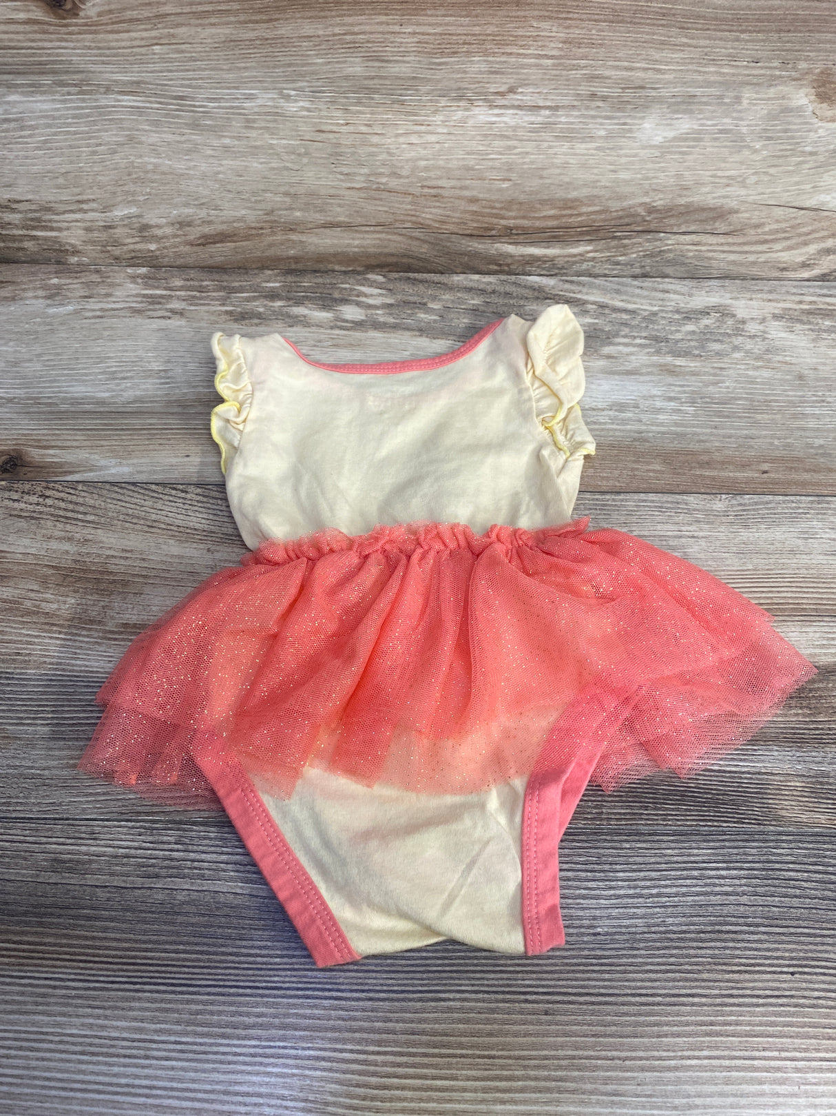 Disney Baby Pocahontas Tutu Bodysuit Yellow sz 9m