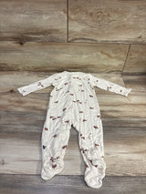 Modern Moments Horse Print Viscose Sleeper Ivory sz 3-6m