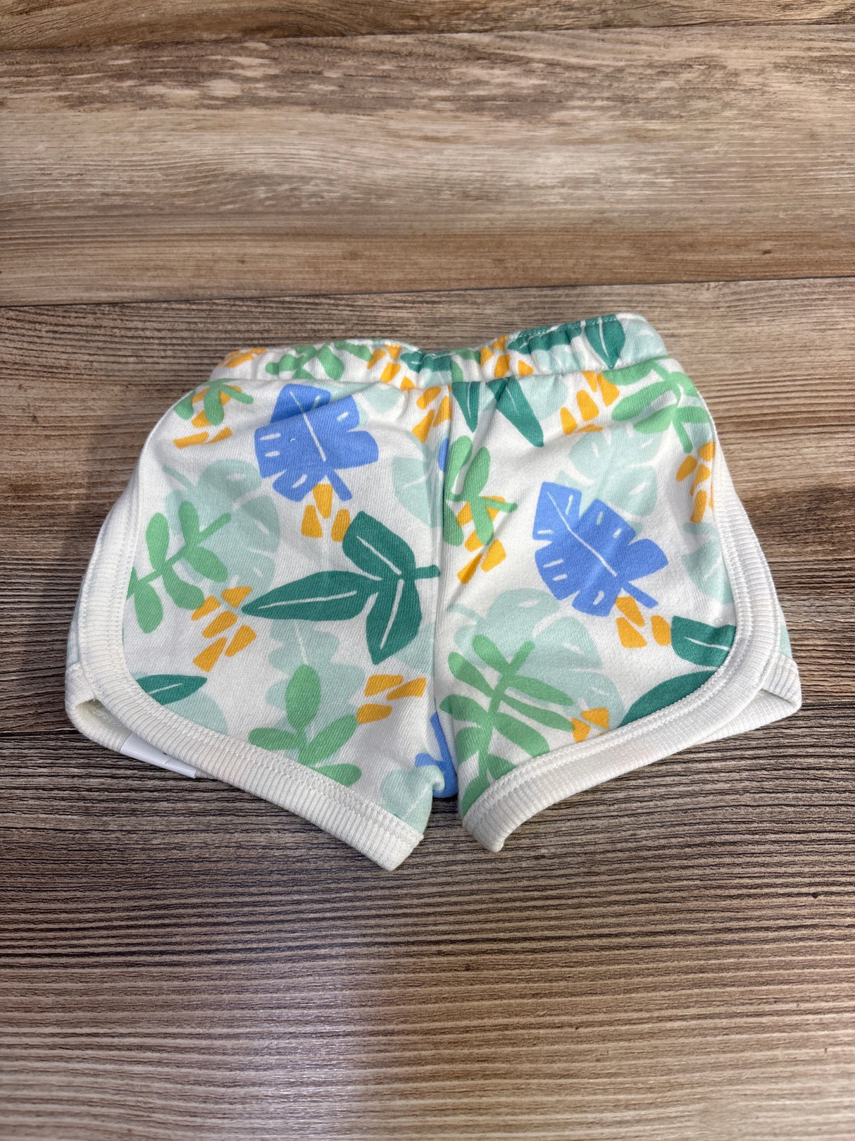 NEW Jumping Beans Leaf Print Shorts White sz 3m - Me n Mommy To Be