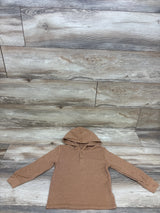 Old Navy Hooded Long Sleeve Henley Shirt Brown sz 4T