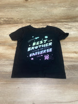 Cat & Jack Best Brother in The Universe Shirt Black sz 2T