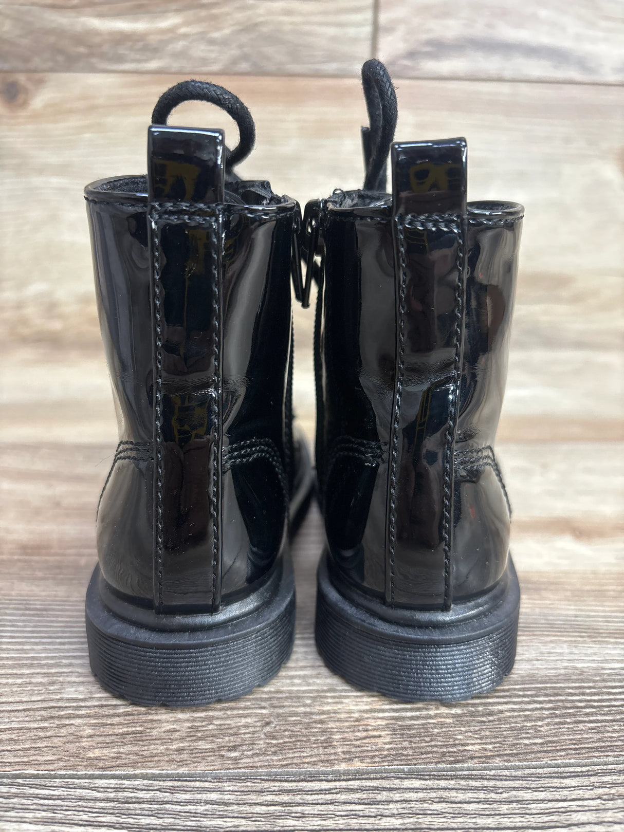 Steve Madden Girl JPose Combat Boots Black sz 7c