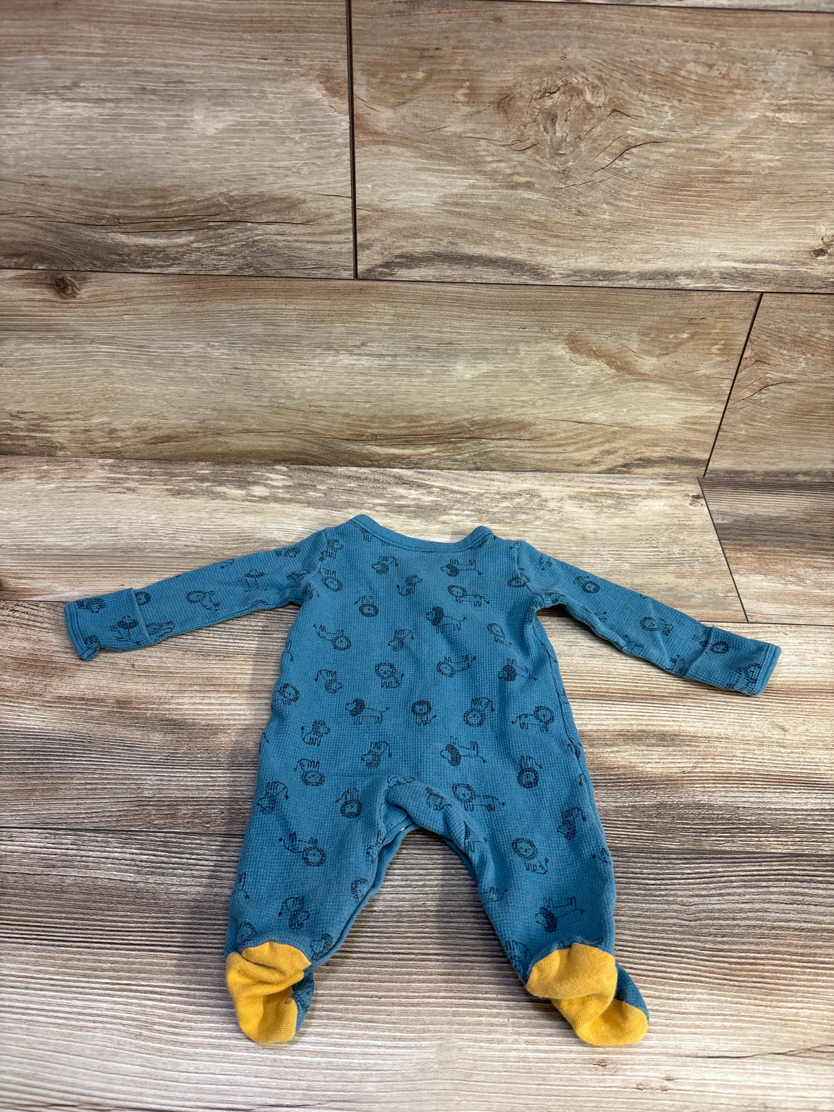 Carter's Waffle Knit Sleeper Blue sz Newborn