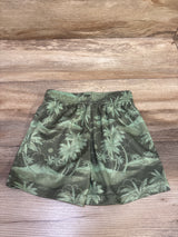 Children's Place Pull-On Active Shorts Green sz 12-18m