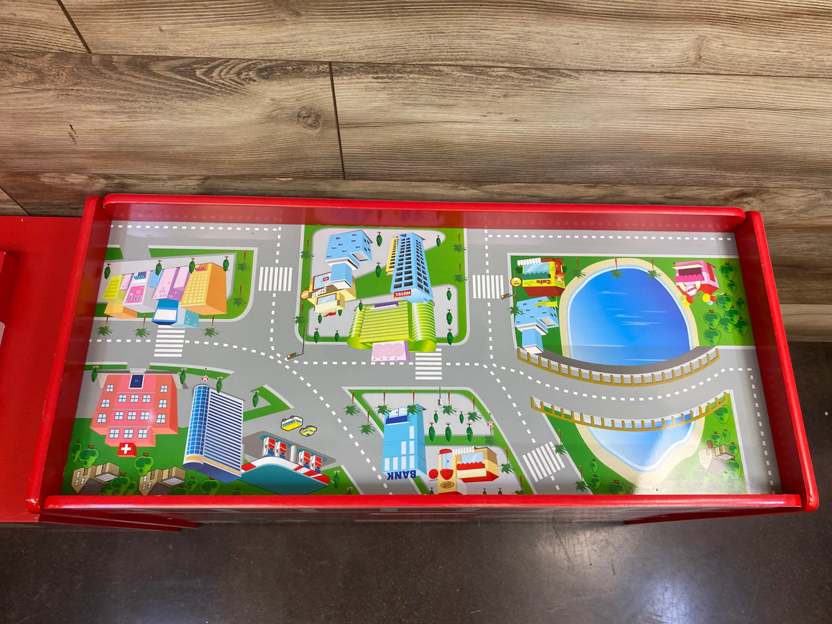 5 Piece Fire Engine Toy Box & Play Center