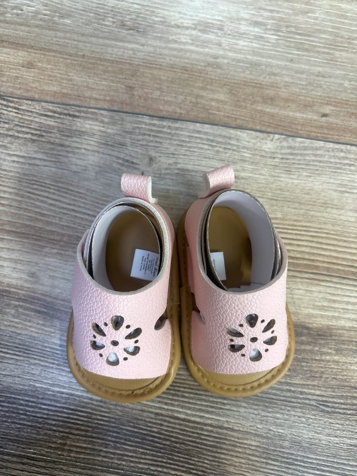 NWOT First Steps by Stepping Stones Soft Sole Sandals Pink sz 1c
