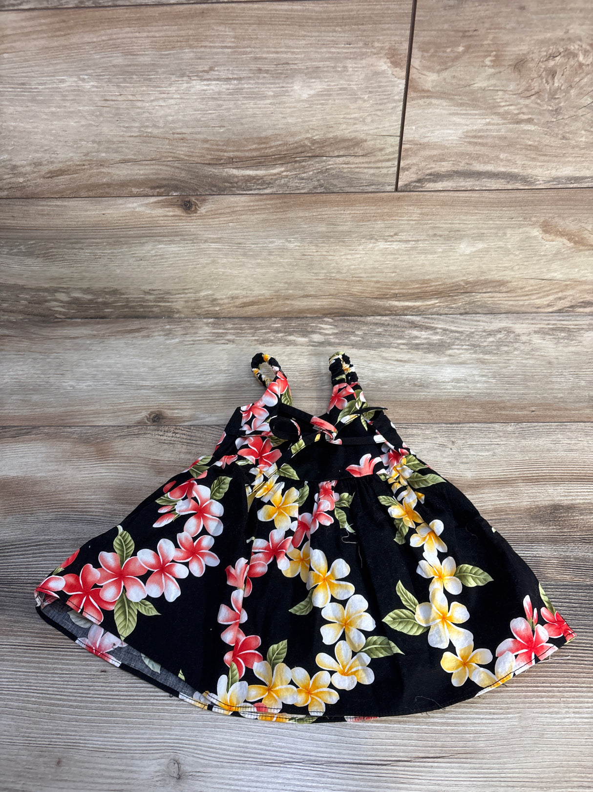 E&K Hawaiian Sleeveless Dress Black sz 6-9m