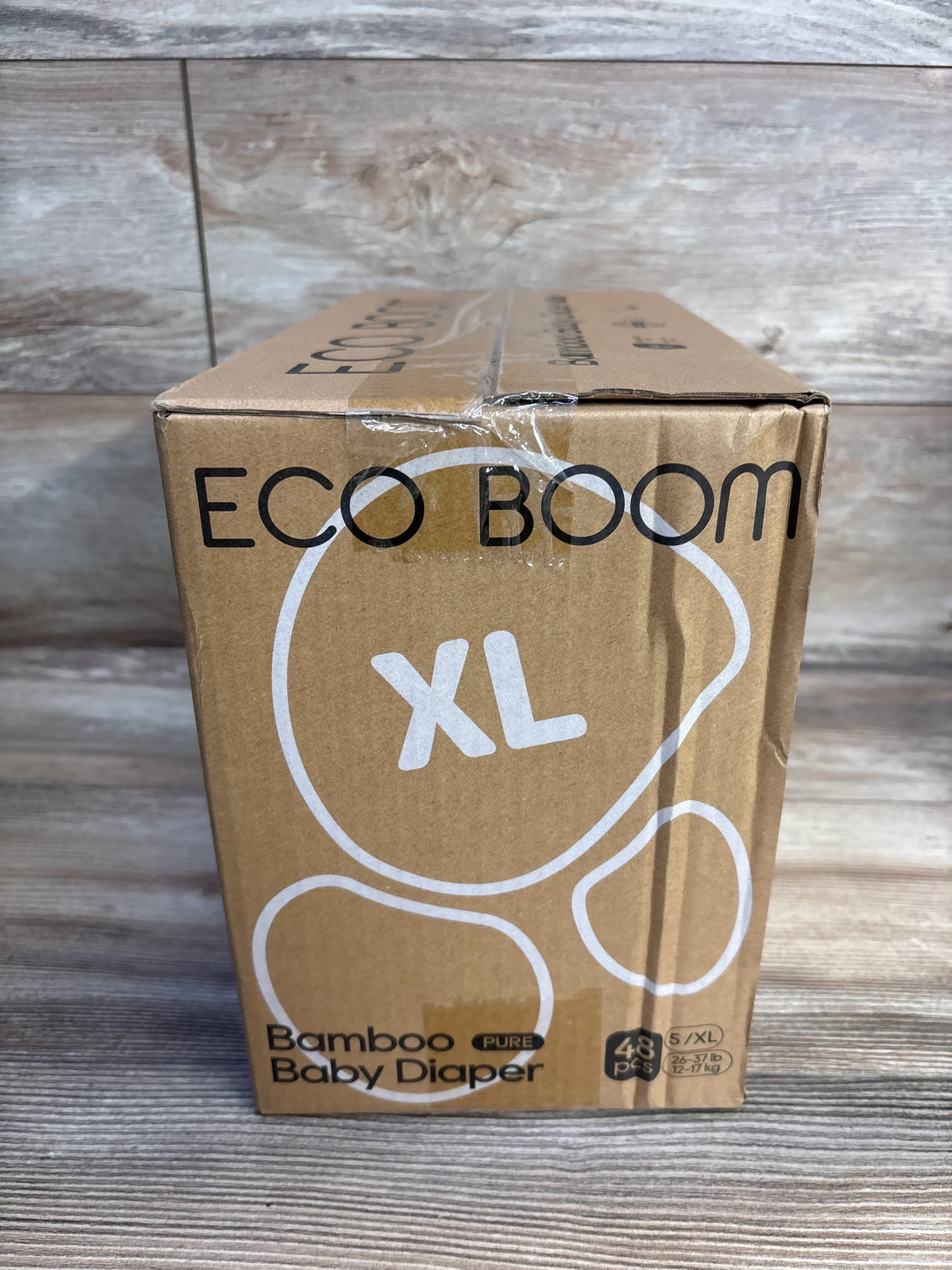 NEW Eco Boom Bamboo Baby Diapers 48ct. Size 5