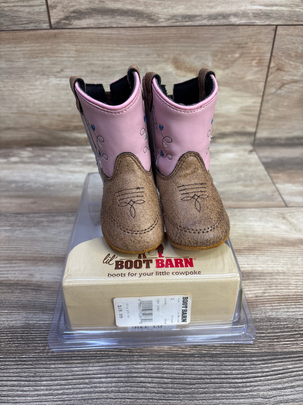 Old West Girls Poppets Bots Pink sz 1c
