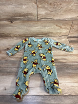 Disney Baby Winnie The Pooh Plush Blanket Sleeper Sage sz 3-6m