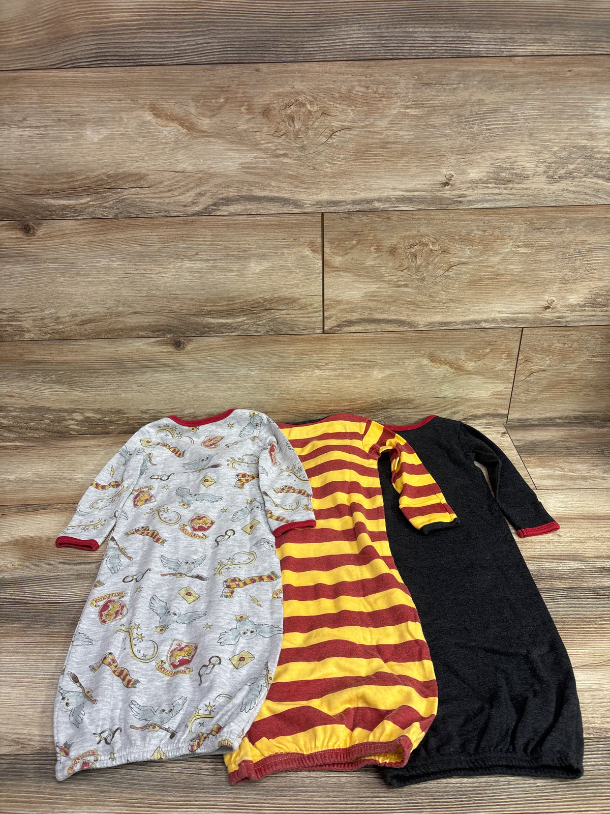 Harry Potter 3pk Sleep Gowns Grey sz 0-6m