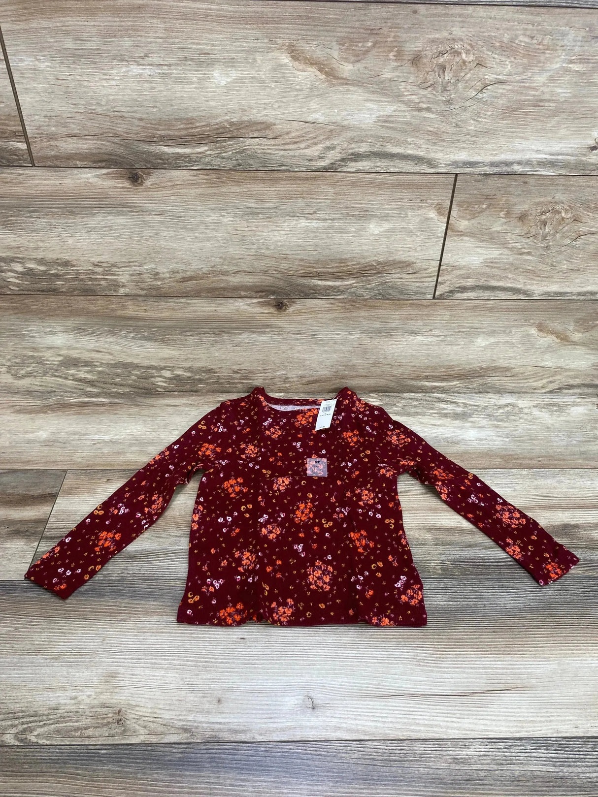 NEW Old Navy Burgundy Floral Shirt sz 5T